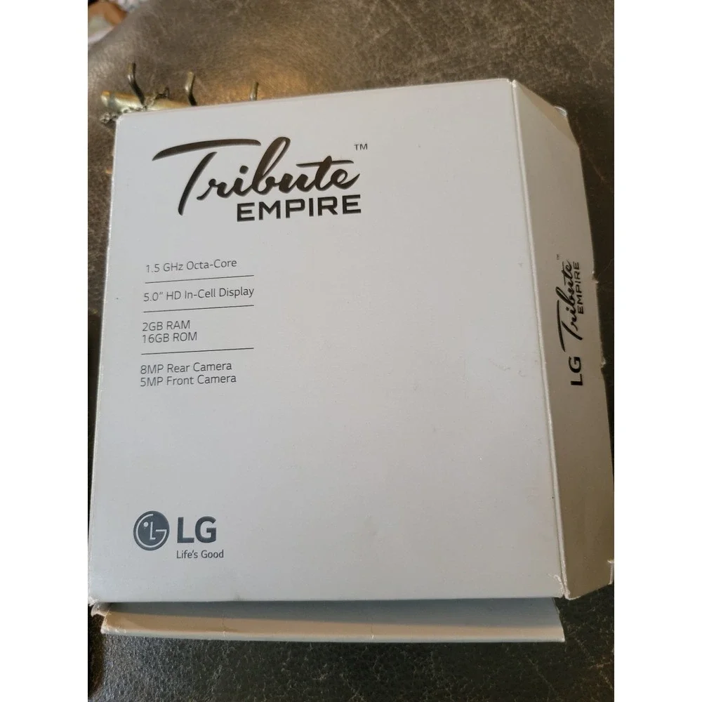 LG Tribute Empire White Cellphone 16GB 1.5 GHz Unused in Open Box